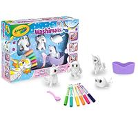 Crayola Kit créatif Washimals Peculiar Pets – Feutres et figurines à colorier – Dès 3 ans