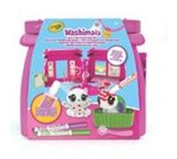 Crayola Washimals Pets Spa - Kit créatif (feutres & figurines à colorier) - Parfumés