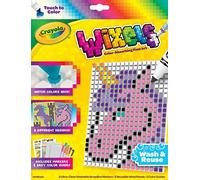 CRAYOLA Wixels - Kit d'activités Licorne - Kit de coloriage Pixel Art - Cadeau pour Enfants de 6, 7, 8, 9 Ans