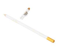 Crayon à barbe professionnel pour homme, crayon à barbe avec taille-crayon, outil de coiffage pour coiffer et bordures, blanc
