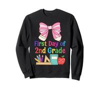 Crayon à Coquette de deuxième année avec nœud pour la rentrée Scolaire Sweatshirt