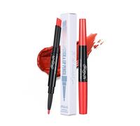 Crayon À Lèvres 2 En 1, Double Tête, Longue Durée, Maquillage Cosmétique Professionnel, Mat, Imperméable, 1 Pièce