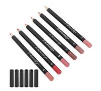 Crayon À Lèvres, 6Pcs Imperméable À L'Eau Longue Durée Crayon À Lèvres Professionnel Étanche Mat Longue Durée Crayon À Lèvres Tracer Le Contour Des Lèvres Ou Remplir Toutes Les Lèvres