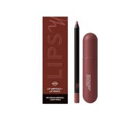 Crayon à Lèvres Et Sérum Repulpant Pour Les Lèvres, Lip Plumper, Amplifying Lip Ampoule + Lip Pencil, Conception à Pointe Rotative, Ensemble De Beauté Pour Les Levres, Duo De Brillants Teintés (A)