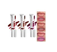 Crayon à lèvres Peel Off, 3 couleurs, longue durée, imperméable, brillant à lèvres nude, finition mate, rouge à lèvres liquide anti-adhésif tasse teintée pour femmes et filles