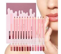 Crayon à Lèvres Rouge 12 Couleurs Matte Crémeux Naturel Longue Tenue pour