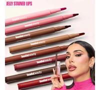 Crayon à lèvres velours marron, couleur chair, mat, imperméable, tasse antiadhésive, rouge cerise, stylo de Contour des lèvres, maquillage pour femmes