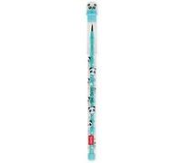 Legami - Crayon empilable avec caoutchouc Take a Tip, Thème Panda, 11 Mine 2B, Pas besoin de taille-crayon, facile à utiliser, petit caoutchouc TPR inclus, en ABS