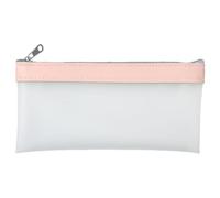 Crayon à plumes transparent : crayon et poche à crayon, penchant de printemps transparent, grande capacité, sacs de marquage transparents, sacs pour femmes, filles, organisateurs de bureau,
