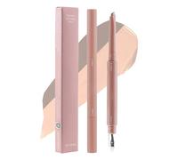 Crayon à sourcils à double tête, fibres de pinceau fines, 2,5 g, contour naturel et surligneur, maquillage de stylo de surligneur, application de précision, pour les femmes de voyage de fête des fille