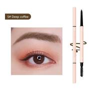 Crayon À Sourcils À Double Tête,Imperméable,Longue Durée,Résistant À La Sueur,Naturel,Noir,Marron,Ultra Fin,Maquillage Pour Les Yeux,Cosmétique.Deep Coffee.