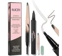 Crayon à sourcils avec pinceau angulaire Brow-Fection Brow-Fection et Blade & Shade Brow Pencil, draws Tiny Brow Hairs and Fills in Sparse Areas and Gaps, Up to 24HR Make Up Wear - 02# Brown