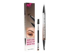 Crayon à Sourcils | Double Pointe 2-en-1 Effet 4D Ultra Résistant | Outil Maquillage Imperméable Idéal Pour Débutants Hommes Experts Beauté Sport Courses Soirée Rencontres Voyage