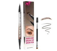 Crayon à Sourcils,Double Pointe 2-en-1 Effet 4D Ultra Résistant | Outil Maquillage Imperméable Idéal Pour Débutants Hommes Experts Beauté Sport Courses Soirée Rencontres Voyage