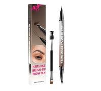 Crayon à Sourcils | Double Pointe 2-en-1 Effet 4D Ultra Résistant - Outil Maquillage Imperméable Idéal Pour Débutants Hommes Experts Beauté Sport Courses Soirée Rencontres Voyage