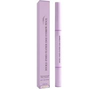 Crayon à sourcils double pointe effet plume, résistant à l'eau et à la transpiration, tenue longue durée pour des sourcils naturels et définis.
