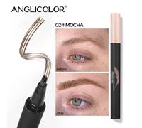 Crayon À Sourcils En Velours Sauvage,Brosse Carrée Coudée,Multifonction,Crème De Teinture Pour Sourcils 3d,Ligne De Cheveux,Anti-Taches,Stylo De Teinte Imperméable.02 Mocha.