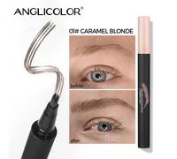 Crayon À Sourcils En Velours Sauvage,Brosse Carrée Coudée,Multifonction,Crème De Teinture Pour Sourcils 3d,Ligne De Cheveux,Anti-Taches,Stylo De Teinte Imperméable.01.