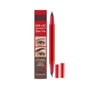 Crayon à sourcils hautement pigmenté pour une anti-taches longue durée en 3 teintes Stylo à sourcils à double extrémité