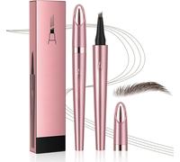 Crayon à sourcils imperméable magique avec 4 griffes, nouveau crayon à sourcils micro 3D 2024, le crayon à sourcils peut facilement créer des sourcils naturels (2#-brun foncé)