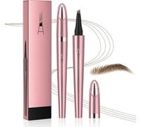 Crayon à sourcils imperméable magique avec 4 griffes, nouveau crayon à sourcils micro 3D 2024, le crayon à sourcils peut facilement créer des sourcils naturels (2#-brun foncé)
