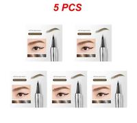 Crayon À Sourcils Incolore,Imperméable,Résistant À La Sueur,Naturel,Longue Durée,Sauvage,1/5/10 Pièces.Grey Brown 5pcs.