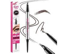 Crayon à sourcils incurvé, crayon à sourcils double embout avec pointe en forme de fourche pour femmes, permet de créer sans effort des sourcils naturels semblables à des poils