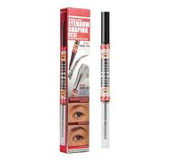 Crayon à sourcils liquide 2 en 1 à quatre griffes - Colle naturelle transparente à double tête pour former les sourcils Outil de coiffure parfait, application facile et tenue longue durée, parfait