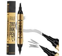 Crayon à Sourcils Liquide,3D Crayon Sourcil Benefit Brown Avec 4 Conseils Crayon Imperméable & Longue Durée Sourcil pour le Maquillage Naturel Micro Crayon pour Femmes Et Filles (Noir)