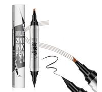 Crayon à sourcils liquide, 3D Tatouage Crayon à Sourcils avec 4 conseils Crayon Imperméable & Longue Durée Sourcil pour le Maquillage Naturel Micro crayon pour femmes et filles (Brun clair)