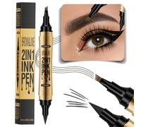 Crayon à sourcils liquide, 3D Tatouage Crayon à Sourcils avec 4 conseils Crayon Imperméable & Longue Durée Sourcil pour le Maquillage Naturel Micro crayon pour femmes et filles (Marron foncé)