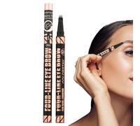 Crayon à sourcils liquide - Marker des sourcils à effet de tatouage durable, Cosmétique résistante à l'épreuve en sueur, pointe fine à quatre côtés, bâton définissant l'eau | Maquillage amical des voy