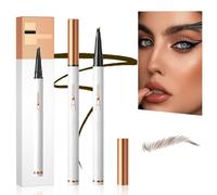 Crayon à sourcils magique, à 4 pointes de fourche, pour le tatouage, le microblading 3D, le maquillage naturel, marron foncé