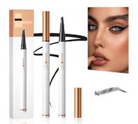 Crayon à sourcils magique, à 4 pointes de fourche, pour le tatouage, le microblading 3D, le maquillage naturel, noir