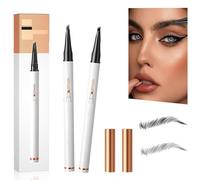 Crayon à sourcils magique, à 4 pointes de fourche, pour le tatouage, le microblading 3D, le maquillage naturel, noir et gris