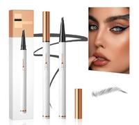 Crayon à sourcils magique, à 4 pointes de fourche, pour le tatouage, le microblading 3D, le maquillage naturel, gris