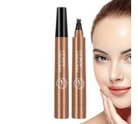 Crayon À Sourcils Magique, Crayon À Sourcils Étanche Avec 4 Pointes Fourchues, 2024 Nouveau Crayon À Sourcils Imperméable, Crayon À Sourcils Précis Avec 4 Pointes Pour Le Maquillage, Brun clair