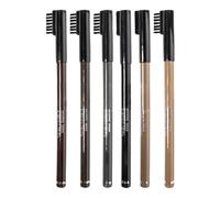 Crayon à Sourcils,Maquillage Sourcils Longue Tenue | 6 Nuances avec Brosse Intégrée pour Délimitation Précise Résistante à la Transpiration