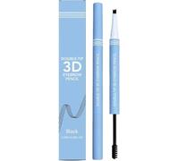 Crayon à sourcils professionnel double embout avec mine et brosse intégrée, formule waterproof et longue tenue, pour des sourcils naturels et précis au quotidien.