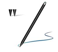 Crayon A16 pour iPad 2018-2025, double pointe, sensibilité à l'inclinaison, stylet compatible iPad 11/10/9/8/7/6e génération, Pro 12,9/11/13" M4, Air 3/4/5/M2/M3, Mini 5/6 (noir)