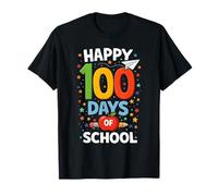 Crayon Apple Happy 100 Days of School Student Teacher T-Shirt
