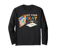 Crayon Art Humour Get Your Cray on Classroom Dessin Citation Manche Longue