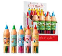CRAYON AU CHOCOLAT - bonbon chocolat en forme de crayon, goût sucré, idéal fêtes, enfants et pauses gourmandes
