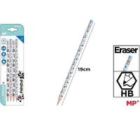 Crayon avec gomme HB 4pcs Panda