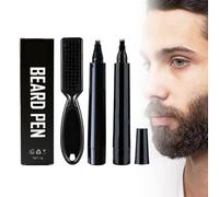Crayon Barbe Homme,Barbe Stylo Filler pour Hommes,Stylo Barbe Imperméable,Crayon à Barbe Instantané,Barbe Filler Pen,Stylo de Remplissage Barbe,Beard Pencil et Beard Filler