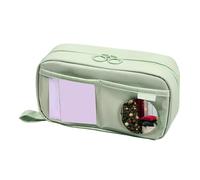 Crayon Case, Organiseur de stationery, Waterproof Bag, Zipper Pouch, Pen Storage, Multiple Pockets, Polyester Material, Large Capacity, School Supplies, Travel Friendly, Office Use, vert,