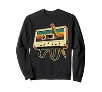 Crayon Cassette Rétro Vintage Musique Écriture Concept Drôle Sweatshirt