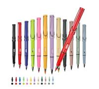Crayon coloré magique sans aiguisage 12pcs Crayon éternel multicolore avec gomme intégrée et pointe interchangeable pour école, bureau, dessin