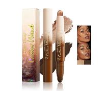 Crayon Contour Double Extrémité 2-En-1, Crème Correctrice Mate Imperméable Ombrante Et Illuminatrice, Longue Durée Haute Couvrance, Maquillage Portable Pour Sculpter Visage Et Corps Quotidien (#6)