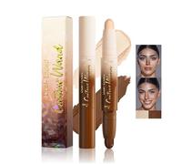 Crayon Contour Double Extrémité 2-En-1, Crème Correctrice Mate Imperméable Ombrante Et Illuminatrice, Longue Durée Haute Couvrance, Maquillage Portable Pour Sculpter Visage Et Corps Quotidien (#2)